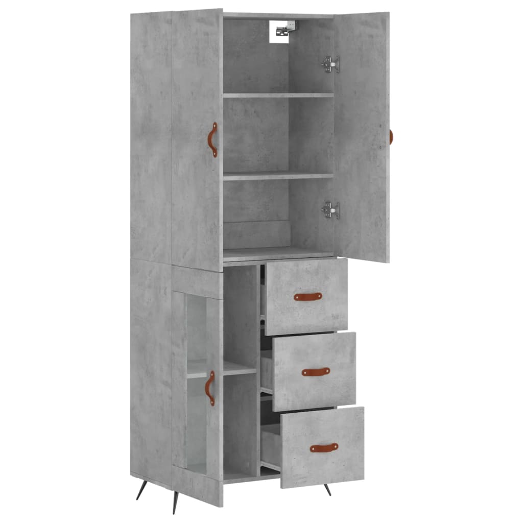 Highboard 69.5X34X180 Cm Engineered Wood