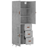 Highboard 69.5X34X180 Cm Engineered Wood