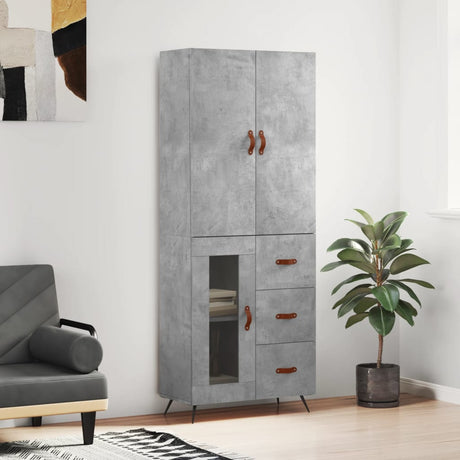 Highboard 69.5X34X180 Cm Engineered Wood