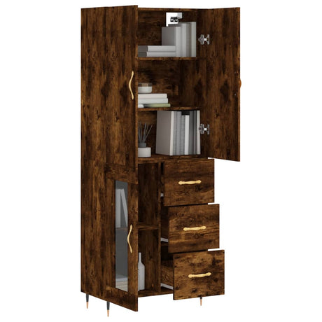 Highboard 69.5X34X180 Cm Engineered Wood