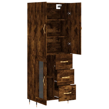 Highboard 69.5X34X180 Cm Engineered Wood