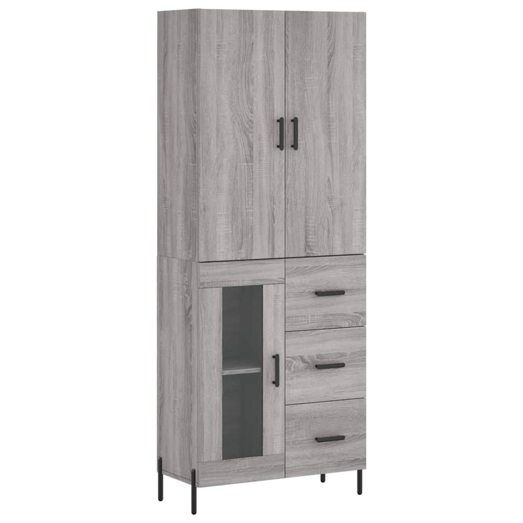 Highboard 69.5X34X180 Cm Engineered Wood