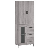 Highboard 69.5X34X180 Cm Engineered Wood