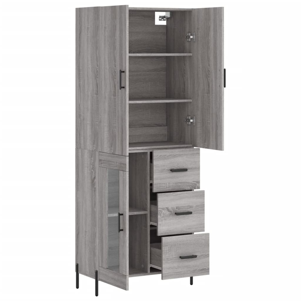 Highboard 69.5X34X180 Cm Engineered Wood