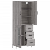 Highboard 69.5X34X180 Cm Engineered Wood