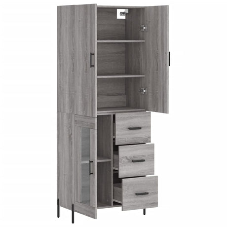Highboard 69.5X34X180 Cm Engineered Wood