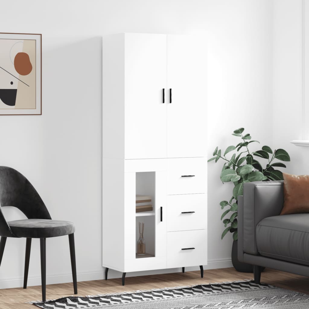 Highboard 69.5X34X180 Cm Engineered Wood