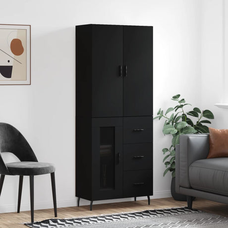 Highboard 69.5X34X180 Cm Engineered Wood