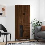 Highboard 69.5X34X180 Cm Engineered Wood