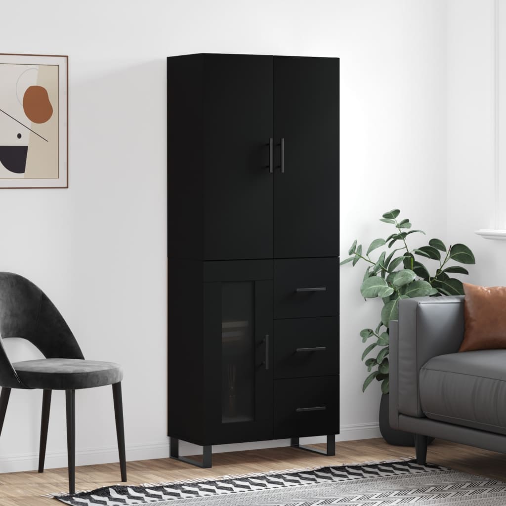 Highboard 69.5X34X180 Cm Engineered Wood