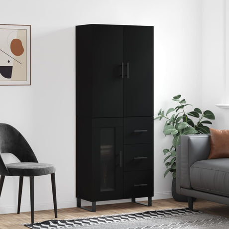 Highboard 69.5X34X180 Cm Engineered Wood