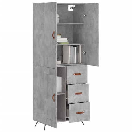 Highboard 69.5X34X180 Cm Engineered Wood