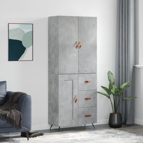 Highboard 69.5X34X180 Cm Engineered Wood