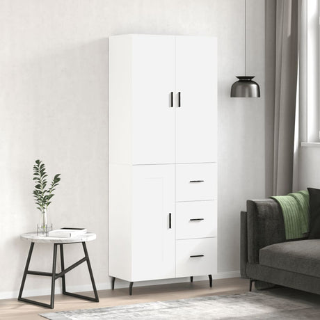 Highboard 69.5X34X180 Cm Engineered Wood
