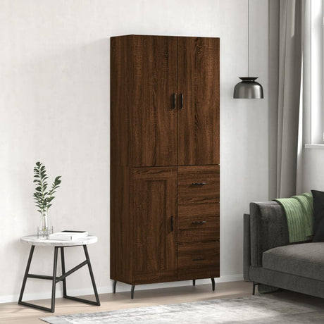 Highboard 69.5X34X180 Cm Engineered Wood