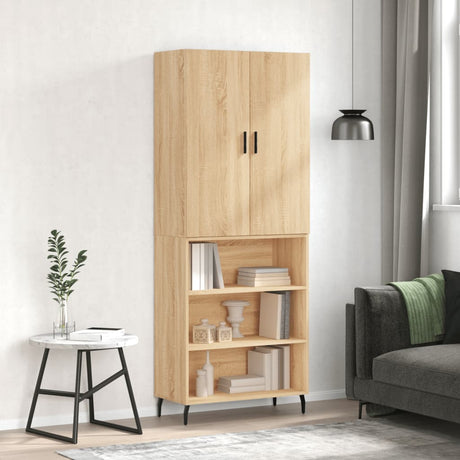 Highboard 69.5X34X180 Cm Engineered Wood