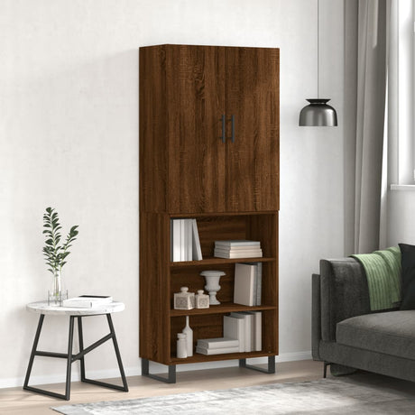 Highboard 69.5X34X180 Cm Engineered Wood