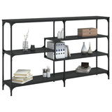 Console Table Black 160x32x95 cm Engineered Wood