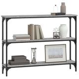 Console Table Grey Sonoma 100x22.5x75 cm Engineered Wood