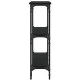 Console Table Black 75x22.5x75 cm Engineered Wood