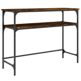 Console Table Smoked Oak 100x35.5x75 cm Engineered Wood