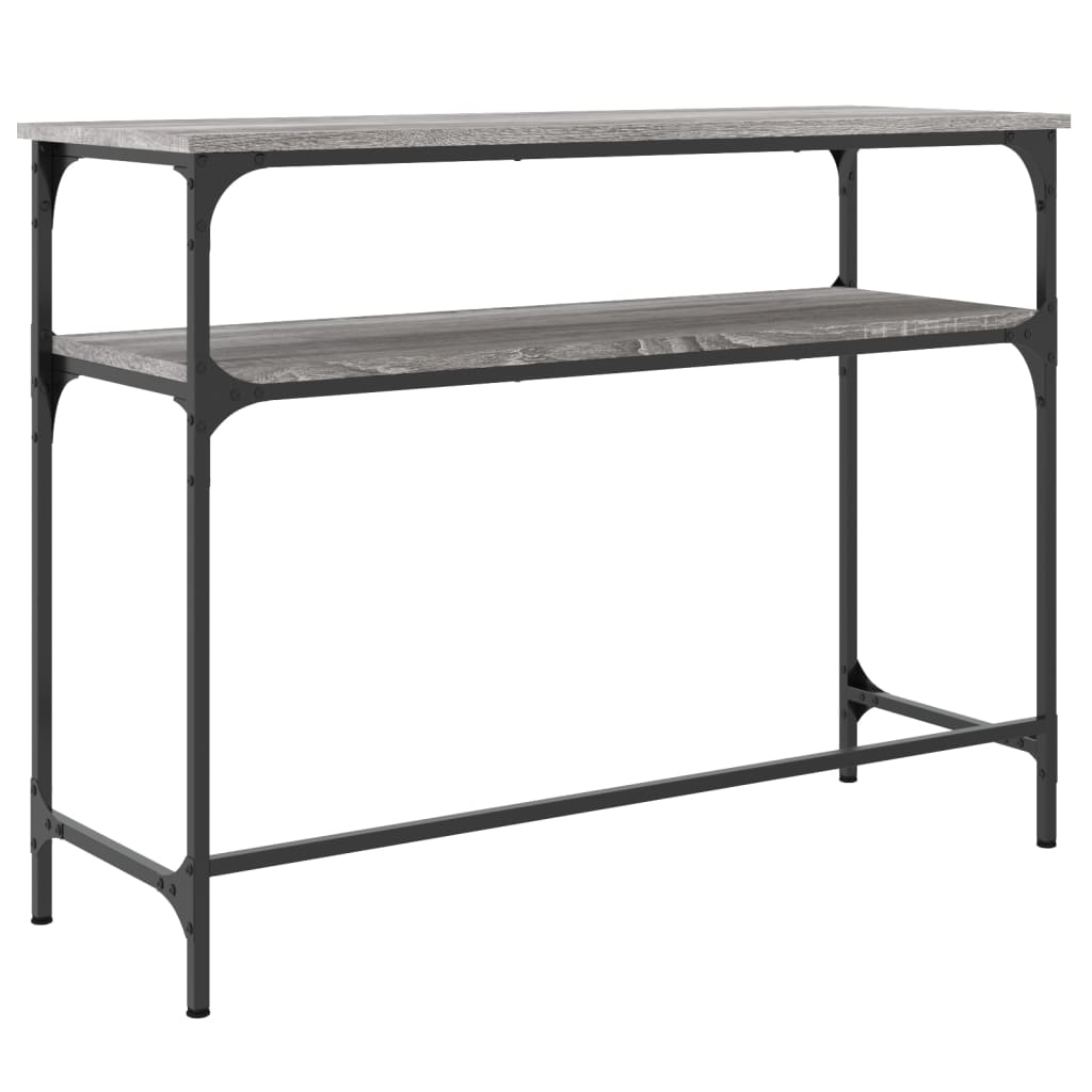 Console Table Grey Sonoma 100x35.5x75 cm Engineered Wood