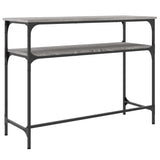 Console Table Grey Sonoma 100x35.5x75 cm Engineered Wood