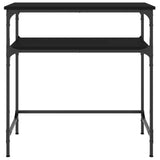 Console Table Black 75x35.5x75 cm Engineered Wood