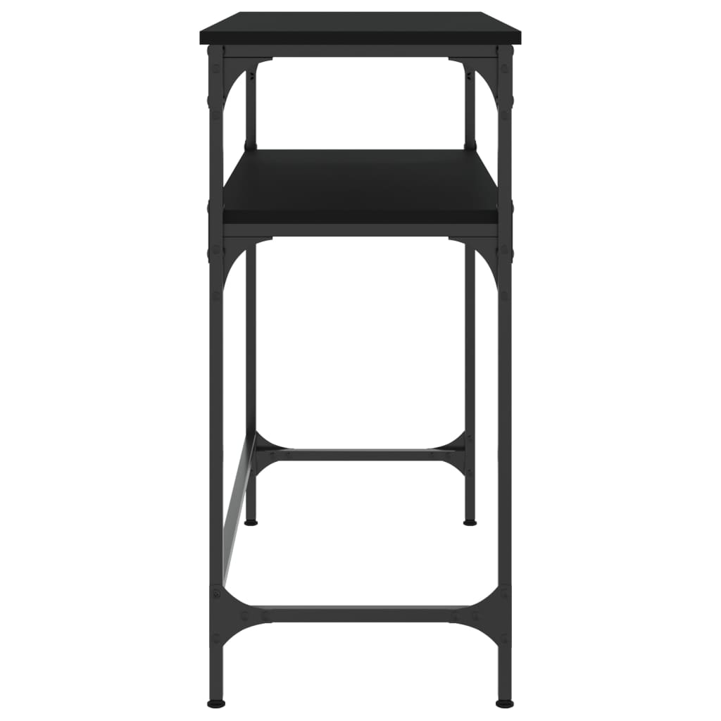 Console Table Black 75x35.5x75 cm Engineered Wood