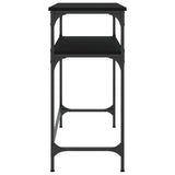Console Table Black 75x35.5x75 cm Engineered Wood
