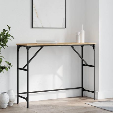 Console Table 100X32X75 Cm Engineered Wood