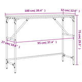 Console Table 100X32X75 Cm Engineered Wood