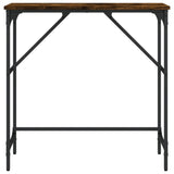 Console Table Smoked Oak 75x32x75 cm Engineered Wood