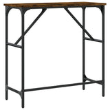 Console Table Smoked Oak 75x32x75 cm Engineered Wood