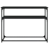 Console Table Black 100x35.5x75 cm Engineered Wood