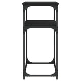 Console Table Black 100x35.5x75 cm Engineered Wood