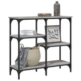 Console Table Grey Sonoma 80x29x75 cm Engineered Wood