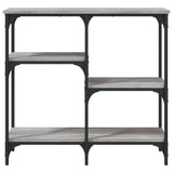 Console Table Grey Sonoma 80x29x75 cm Engineered Wood