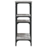 Console Table Grey Sonoma 80x29x75 cm Engineered Wood