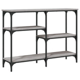 Console Table Grey Sonoma 102x29x75 cm Engineered Wood