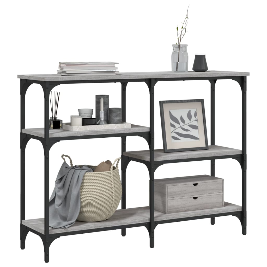 Console Table Grey Sonoma 102x29x75 cm Engineered Wood