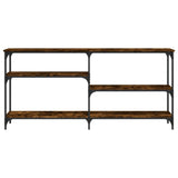 Console Table Smoked Oak 160x29x75 cm Engineered Wood