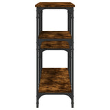 Console Table Smoked Oak 160x29x75 cm Engineered Wood