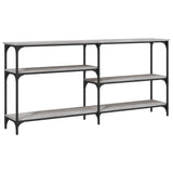 Console Table Grey Sonoma 160x29x75 cm Engineered Wood