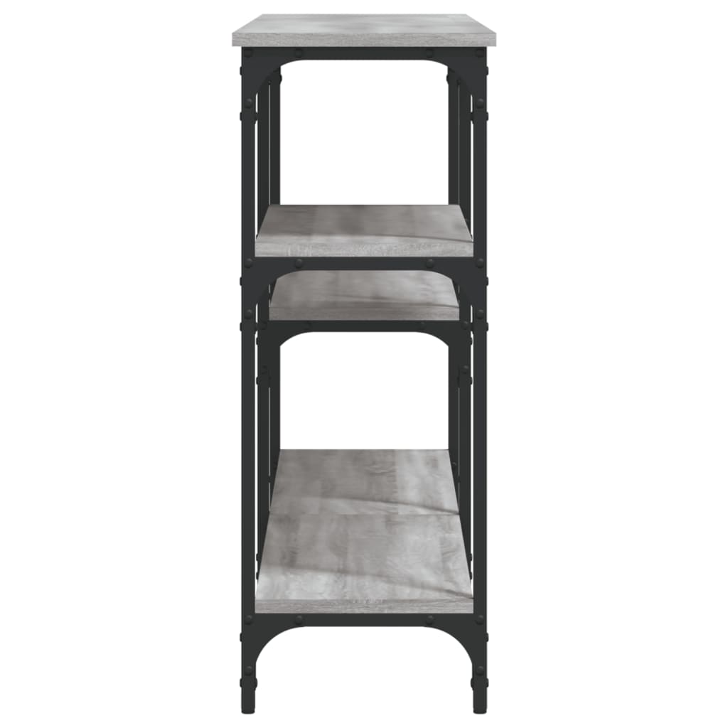 Console Table Grey Sonoma 160x29x75 cm Engineered Wood
