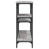 Console Table Grey Sonoma 160x29x75 cm Engineered Wood