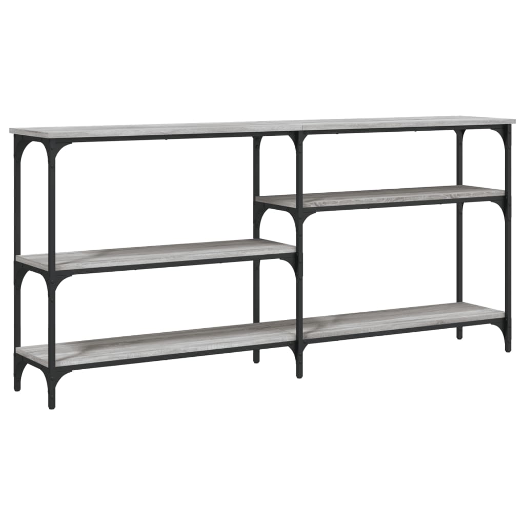 Console Table Grey Sonoma 160x29x75 cm Engineered Wood