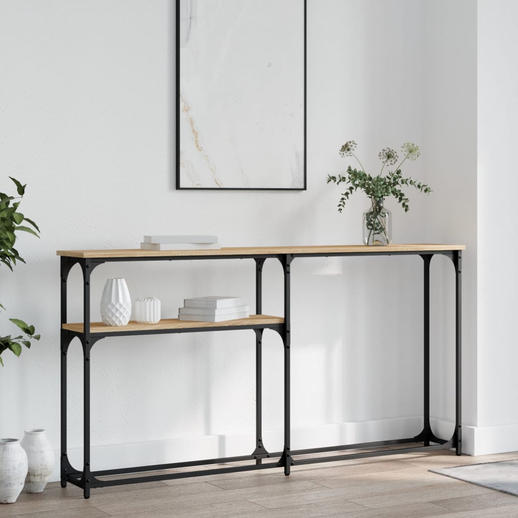 Console Table 90X22.5X75 Cm Engineered Wood