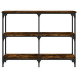 Console Table Smoked Oak 100x29x75 cm Engineered Wood