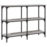 Console Table Grey Sonoma 100x29x75 cm Engineered Wood